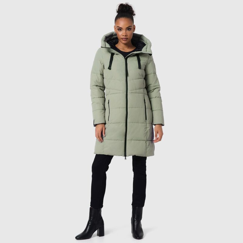 Marikoo Natsukoo Damen Winter Steppjacke lang B978 Smokey Mint