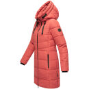 Marikoo Natsukoo Damen Winter Steppjacke lang B978 Rouge Größe M - Gr. 38