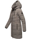 Marikoo Natsukoo Damen Winter Steppjacke lang B978 Grau Größe XS - Gr. 34