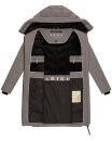 Marikoo Natsukoo Damen Winter Steppjacke lang B978 Grau Größe XS - Gr. 34