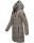 Marikoo Natsukoo Damen Winter Steppjacke lang B978 Grau Größe XS - Gr. 34