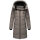 Marikoo Natsukoo Damen Winter Steppjacke lang B978 Grau Größe M - Gr. 38