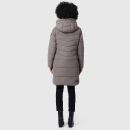 Marikoo Natsukoo Damen Winter Steppjacke lang B978 Grau Größe L - Gr. 40