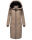 Marikoo Nadaree XVI Damen Winterjacke B979 Taupe Grey Größe XS - Gr. 34