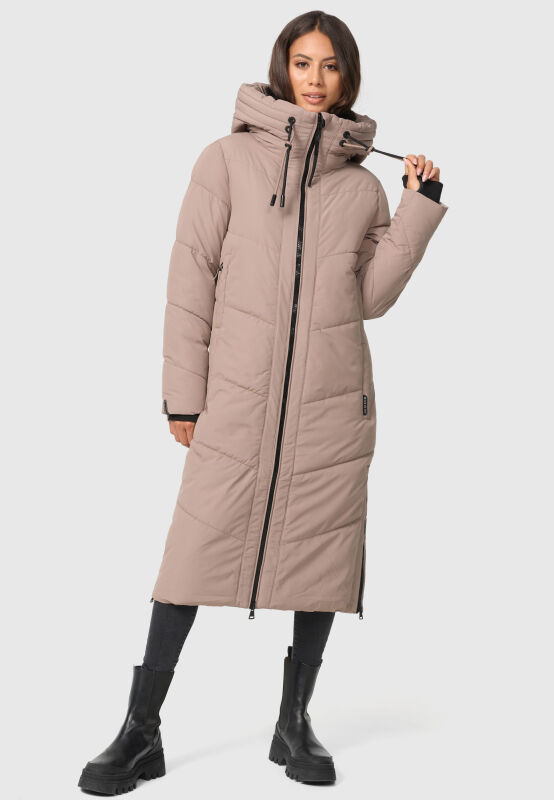 Marikoo Nadaree XVI Damen Winterjacke B979 Taupe Grey Größe XXL - Gr. 44