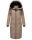 Marikoo Nadaree XVI Damen Winterjacke B979 Taupe Grey Größe XXL - Gr. 44