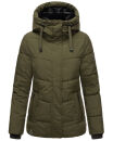 Navahoo Sag Ja XIV Damen Winter Steppjacke B980 Dark Olive Größe M - Gr. 38