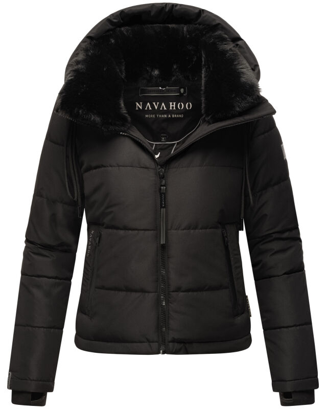 Navahoo Mit Liebe XIV Damen Winter Steppjacke B981 Schwarz Größe M - Gr. 38