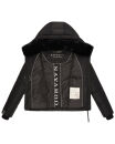 Navahoo Mit Liebe XIV Damen Winter Steppjacke B981 Schwarz Größe L - Gr. 40