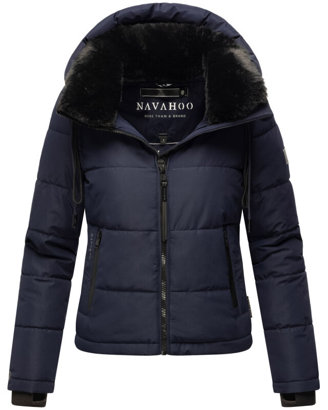 Navahoo Mit Liebe XIV Damen Winter Steppjacke B981 Navy Größe L - Gr. 40