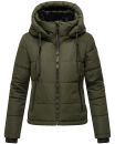 Navahoo Mit Liebe XIV Damen Winter Steppjacke B981 Dark Olive Größe L - Gr. 40