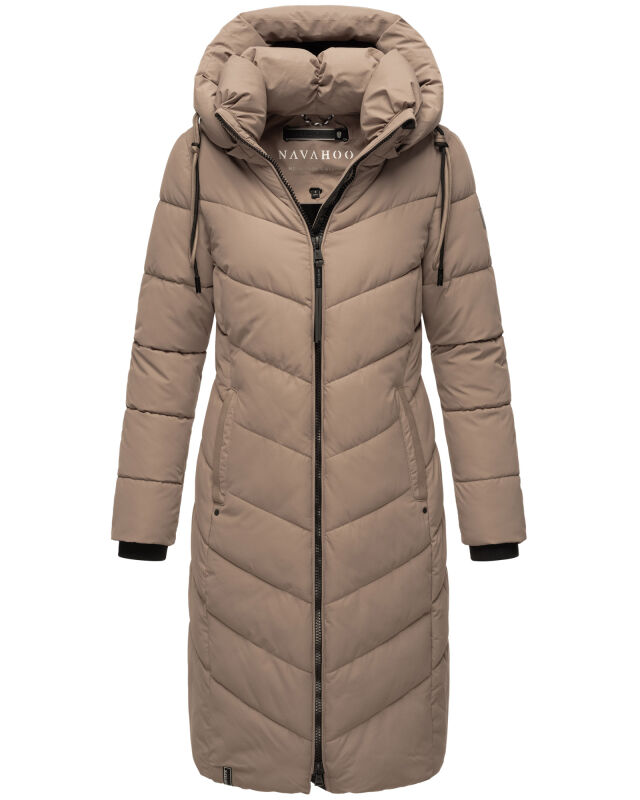 Navahoo Sahnekatzi XIV Damen Wintermantel B982 Taupe Grey Größe L - Gr. 40