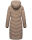 Navahoo Sahnekatzi XIV Damen Wintermantel B982 Taupe Grey Größe XL - Gr. 42
