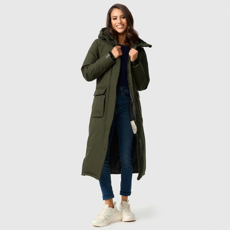 Navahoo Wolkenfrost XIV Damen Winterjacke B983 Dark Olive Größe L - Gr. 40