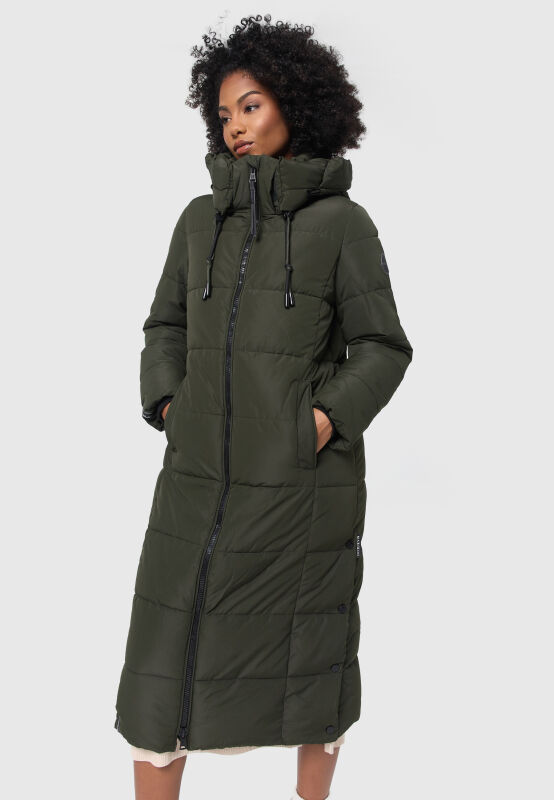 Marikoo Nadeshikoo XVI Damen Winter Steppjacke B985 Dark Olive Größe M - Gr. 38