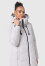 Marikoo Nadeshikoo XVI Damen Winter Steppjacke B985 Light Grey Größe XS - Gr. 34