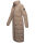 Marikoo Nadeshikoo XVI Damen Winter Steppjacke B985 Taupe Grey Größe L - Gr. 40