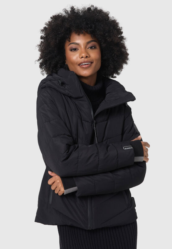 Marikoo Samuiaa XVI Damen Steppjacke B986 Schwarz Größe XL - Gr. 42