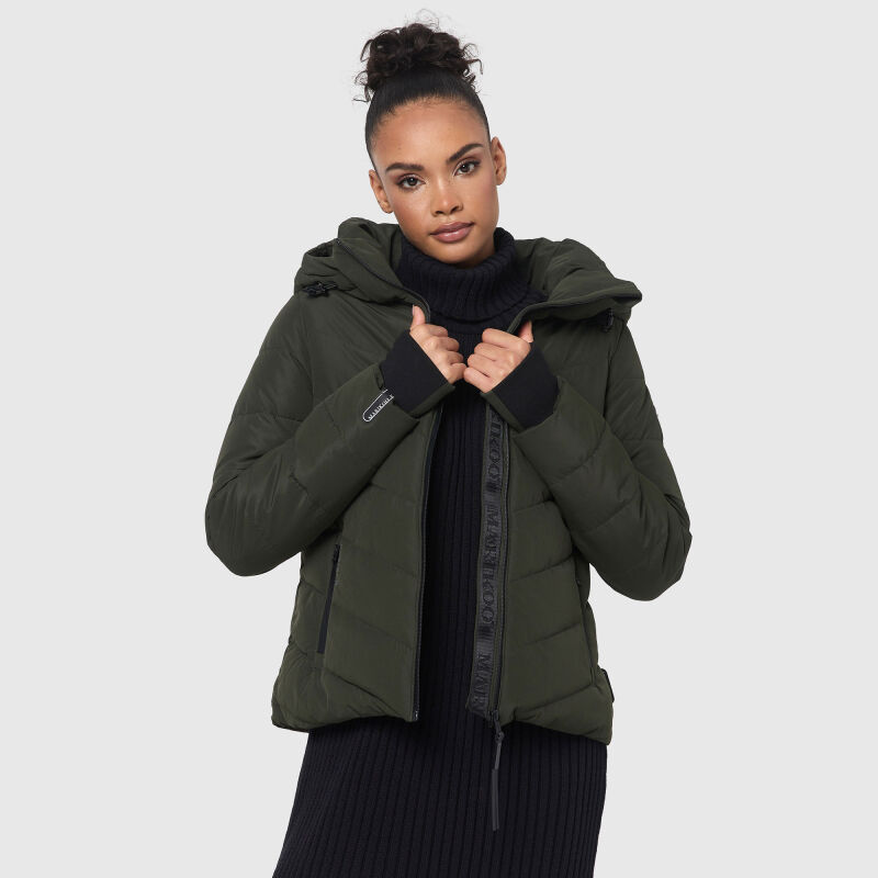 Marikoo Samuiaa XVI Damen Steppjacke B986 Dark Olive Größe XL - Gr. 42