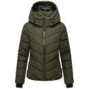 Marikoo Samuiaa XVI Damen Steppjacke B986 Dark Olive Größe XL - Gr. 42