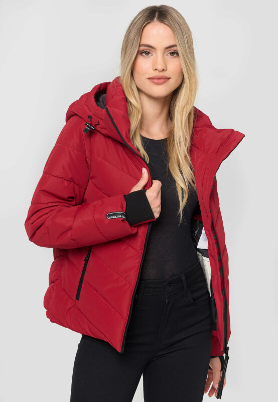 Marikoo Samuiaa XVI Damen Steppjacke B986 Dark Red Größe XS - Gr. 34