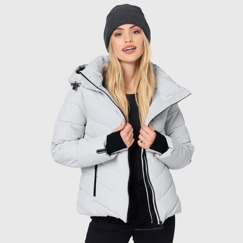 Marikoo Samuiaa XVI Damen Steppjacke B986 Light Grey Größe L - Gr. 40