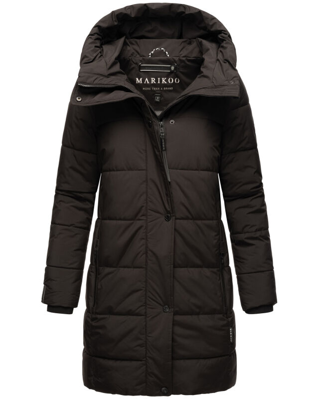 Marikoo Karumikoo Damen Winter Steppjacke B987 Schwarz-Größe XS - Gr. 34