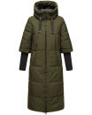 Navahoo Ciao Miau XIV Damen Winterjacke B988 Dark Olive Größe L - Gr. 40