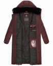 Marikoo Reliziaa Damen Wintermantel B936 Wine Größe XS - Gr. 34