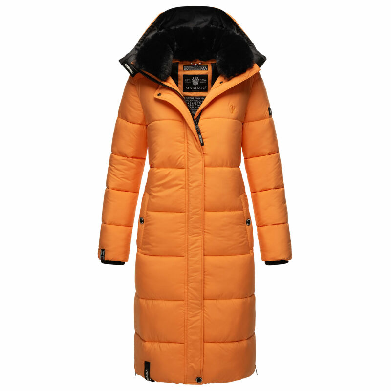 Marikoo Reliziaa Damen Wintermantel B936 Apricot Sorbet Größe S - Gr. 36
