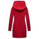 Marikoo Maikoo Damen Mantel mit Kapuze Trenchcoat Jacke B819 Dark Red Größe S - Gr. 36