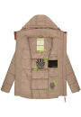 Navahoo Wattewölkchen Damen Steppjacke B973 Taupe Grey Größe S - Gr. 36