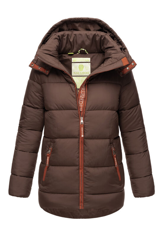 Navahoo Wattewölkchen Damen Steppjacke B973 Dark Choco Größe XS - Gr. 34