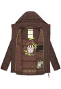Navahoo Wattewölkchen Damen Steppjacke B973 Dark Choco Größe XL - Gr. 42