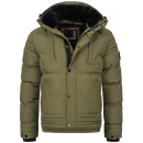 A. Salvarini Herren Winterjacke O281 Dark Olive Größe XXL - Gr. 2XL