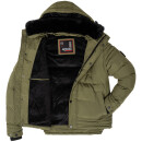 A. Salvarini Herren Winterjacke O281 Dark Olive Größe XXL - Gr. 2XL