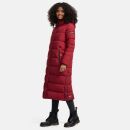 Navahoo Isalie Damen lange Winter Steppjacke Wintermantel B872 Dark Red Größe L - Gr. 40