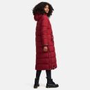 Navahoo Isalie Damen lange Winter Steppjacke Wintermantel B872 Dark Red Größe L - Gr. 40