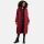 Navahoo Isalie Damen lange Winter Steppjacke Wintermantel B872 Dark Red Größe L - Gr. 40