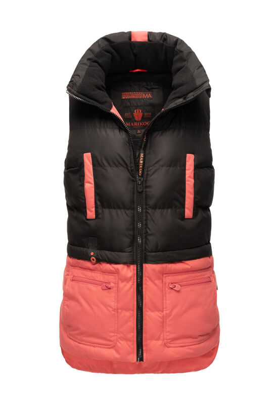 Marikoo Kiraraa Damen Weste B958 Schwarz-Rou Größe XXL - Gr. 44