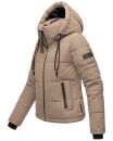 Navahoo Mit Liebe XIV Damen Winter Steppjacke B981 Taupe Grey Größe XL - Gr. 42