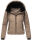 Navahoo Mit Liebe XIV Damen Winter Steppjacke B981 Taupe Grey Größe XL - Gr. 42