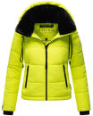 Navahoo Mit Liebe XIV Damen Winter Steppjacke B981 Neon Green Größe M - Gr. 38
