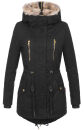 Navahoo Diamond Damen Winterjacke B648a Schwarz Größe XS - Gr. 34