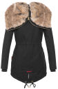 Navahoo Diamond Damen Winterjacke B648a Schwarz Größe XS - Gr. 34