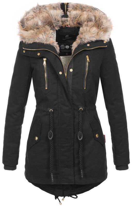 Navahoo Diamond Damen Winterjacke B648a Schwarz Größe M - Gr. 38