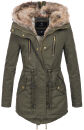 Navahoo Diamond Damen Winterjacke B648a Gruen...