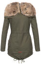 Navahoo Diamond Damen Winterjacke B648a Gruen Größe M - Gr. 38