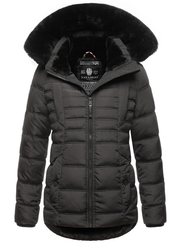 Navahoo Lissandraa Damen Winter Steppjacke B992 Schwarz Größe XXL - Gr. 44