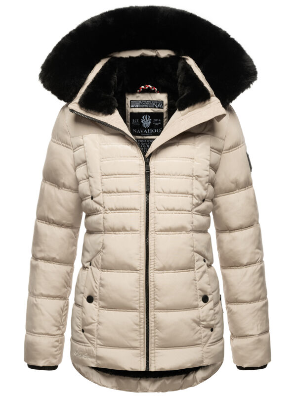 Navahoo Lissandraa Damen Winter Steppjacke B992 Taupe Größe M - Gr. 38